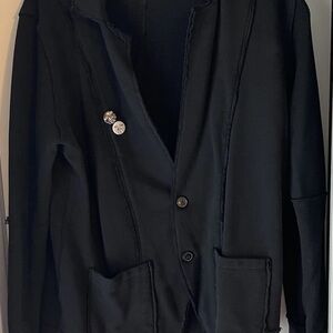 Unconditional London Women Black 100% Cotton Edgy Size XXL